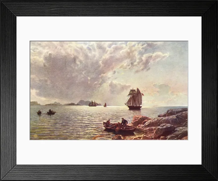 Framed Print : In Norwegian Fjord Framed Print : In Norwegian Fjord