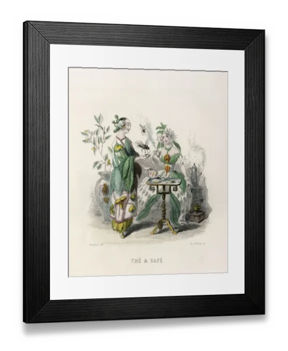 Framed Print : Grandville Tea Coffee Framed Print : Grandville Tea Coffee