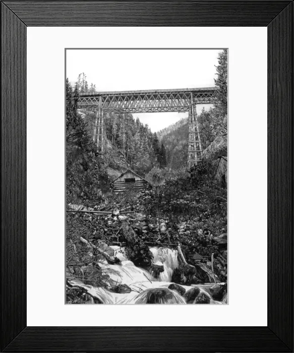 Framed Print : Cpr in the Selkirks Framed Print : Cpr in the Selkirks