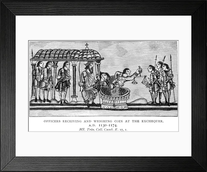 Framed Print : Exchequer / 12th Century Framed Print : Exchequer / 12th Century