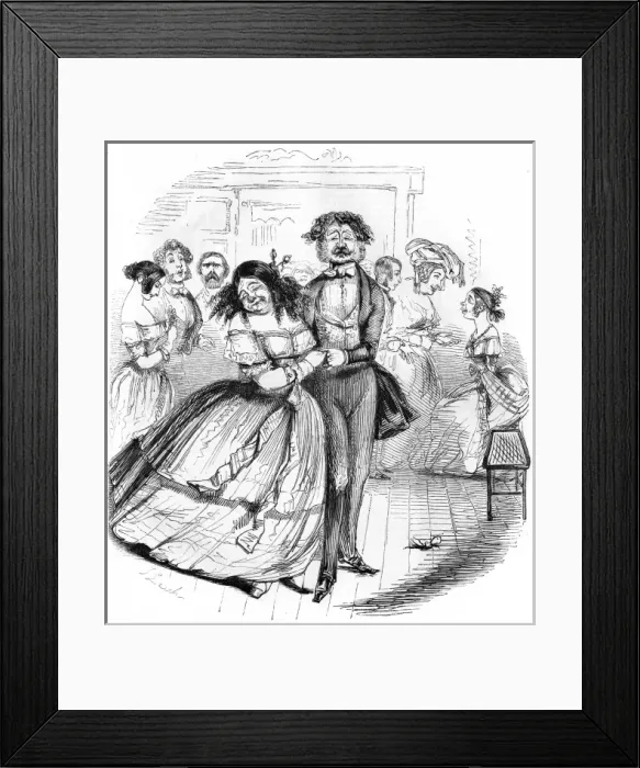Framed Print : Dancing Partnaer 1843 Framed Print : Dancing Partnaer 1843