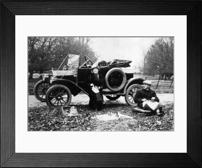 Framed Print : Ford T by Roadside Framed Print : Ford T by Roadside
