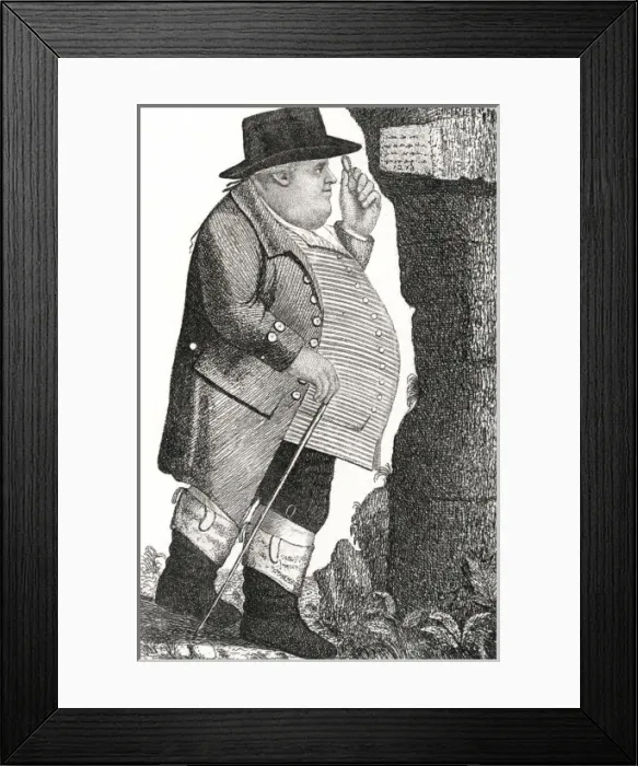 Framed Print : Francis Grose on Site Framed Print : Francis Grose on Site