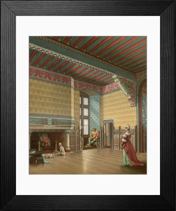 Framed Print : French Chateau Interior Framed Print : French Chateau Interior