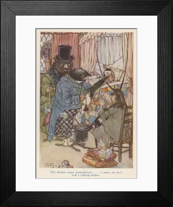 Framed Print : Pinocchio & the Doctors Framed Print : Pinocchio & the Doctors