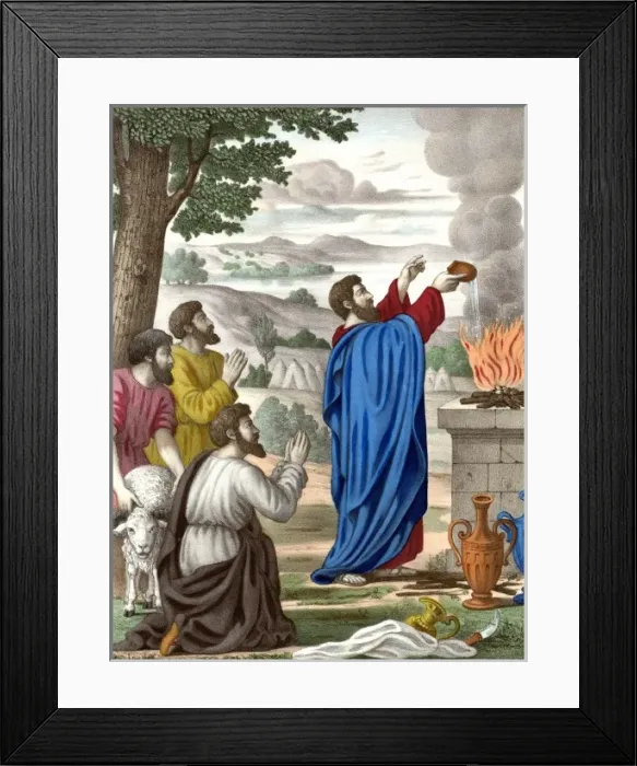 Framed Print : Elijah and the Priests Framed Print : Elijah and the Priests