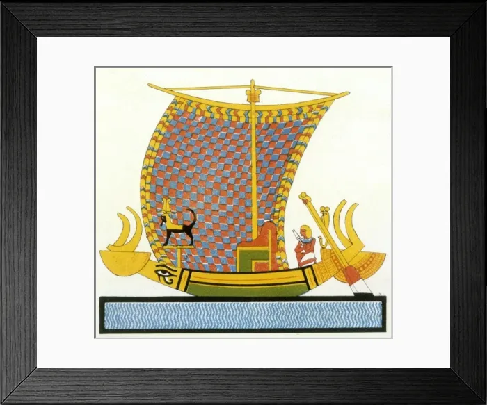Framed Print : Ancient Egyptian Galley Framed Print : Ancient Egyptian Galley