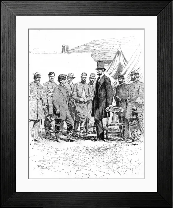 Framed Print : Abraham Lincoln at Antietam Framed Print : Abraham Lincoln at Antietam