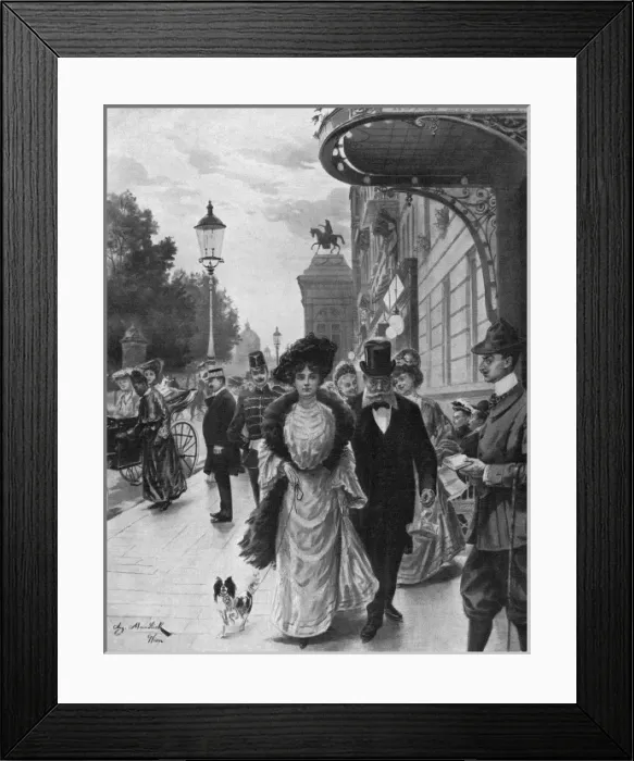 Framed Print : Social / Vienna Street Framed Print : Social / Vienna Street