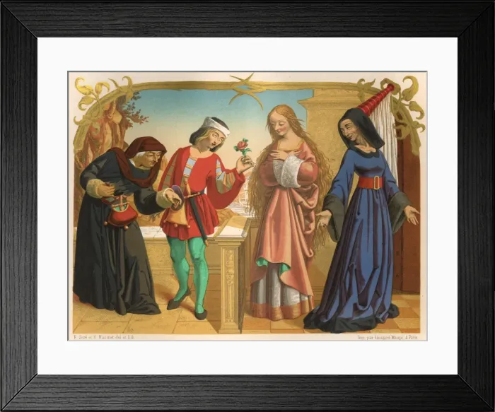 Framed Print : Costume / Mixed, C15 Franc Framed Print : Costume / Mixed, C15 Franc