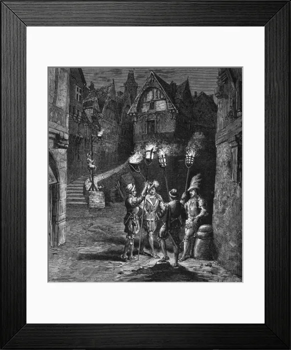 Framed Print : Cressets and Street Lamp Framed Print : Cressets and Street Lamp