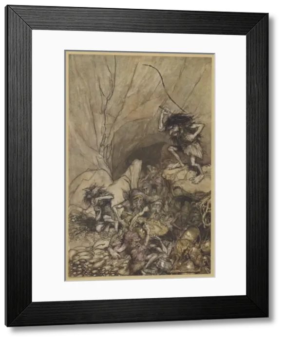 Framed Print : Alberich and Nibelungs Framed Print : Alberich and Nibelungs