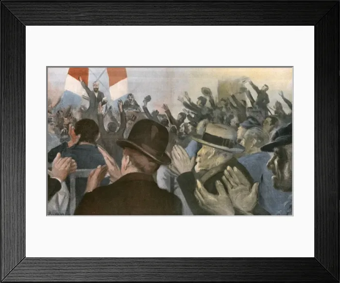 Framed Print : French Election Meeting Framed Print : French Election Meeting