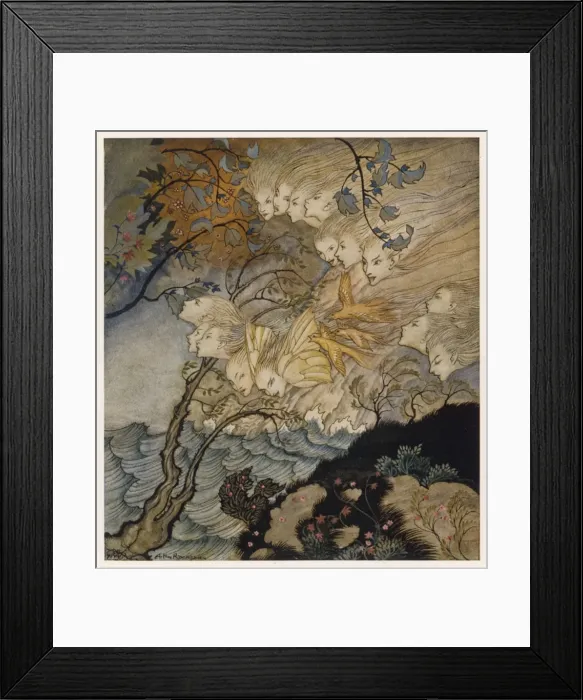 Framed Print : Shakespeare / The Tempest Framed Print : Shakespeare / The Tempest
