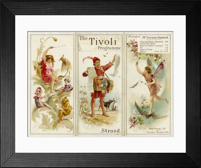 Framed Print : Tivoli Music Hall / 1894 Framed Print : Tivoli Music Hall / 1894