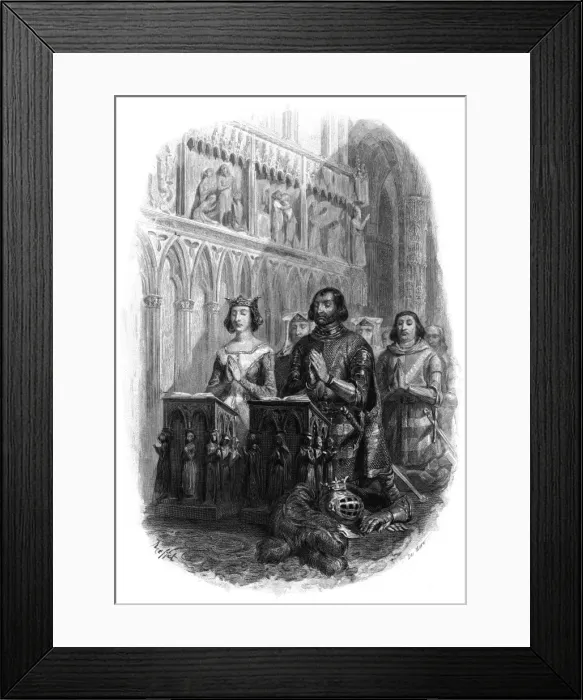 Framed Print : Knight at Church Framed Print : Knight at Church