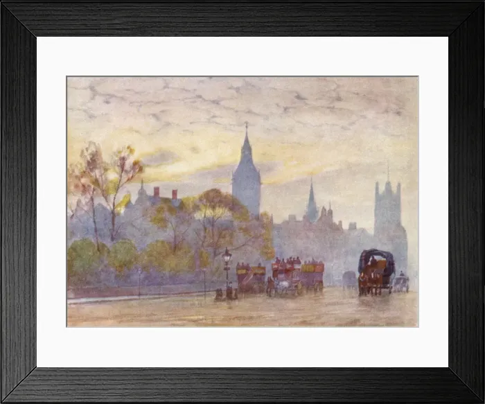 Framed Print : London / Whitehall / 1905 Framed Print : London / Whitehall / 1905