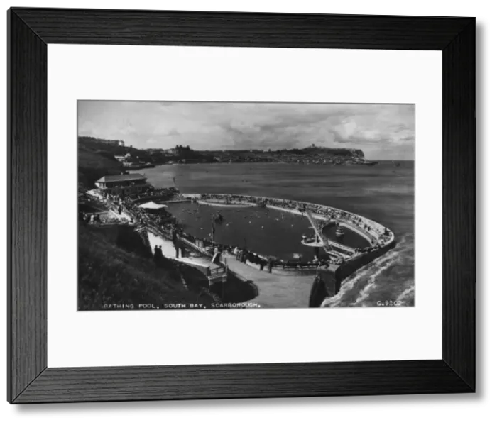 Framed Print : Seawater bathing pool, South Bay, Scarborough, Yorkshire Framed Print : Seawater bathing pool, South Bay, Scarborough, Yorkshire