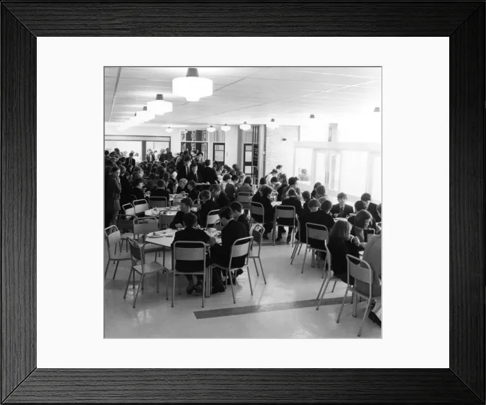 Framed Print : School Dinners 1969 Framed Print : School Dinners 1969