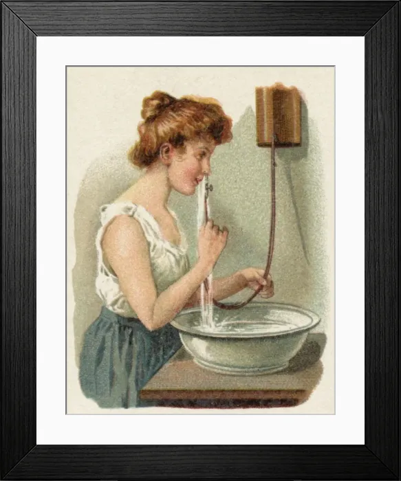Framed Print : Toilet / Cleaning Nostrils Framed Print : Toilet / Cleaning Nostrils