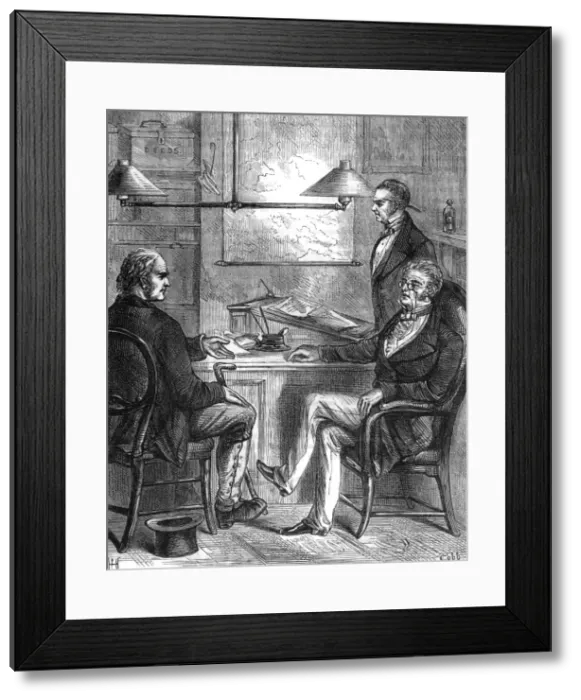 Framed Print : Office Scene Framed Print : Office Scene
