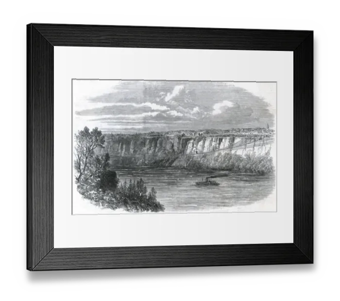 Framed Print : Niagara / Tightrope 1860 Framed Print : Niagara / Tightrope 1860