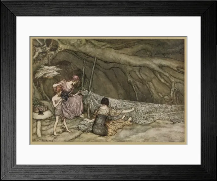 Framed Print : Weaving Curtains Framed Print : Weaving Curtains