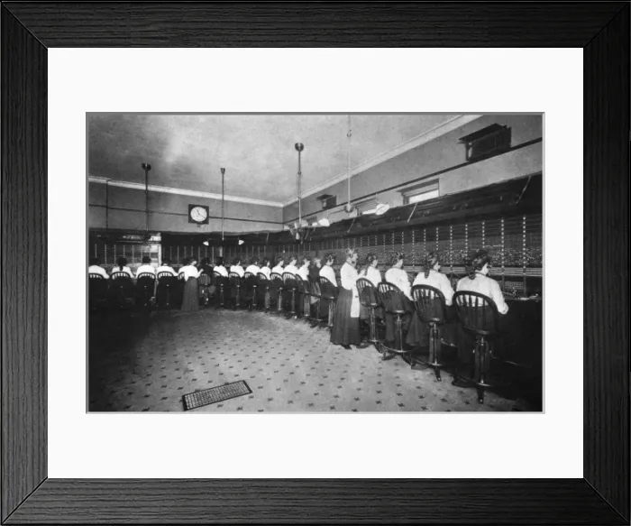 Framed Print : NY Phone Exchange 1910 Framed Print : NY Phone Exchange 1910
