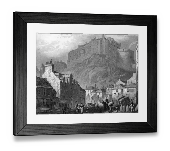 Framed Print : Edinburgh Castle / 1829 Framed Print : Edinburgh Castle / 1829