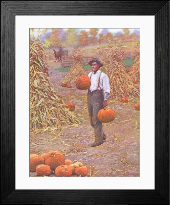 Framed Print : Farmer in Autumn 1906 Framed Print : Farmer in Autumn 1906