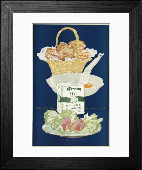 Framed Print : Wesson Salad Oil Advert Framed Print : Wesson Salad Oil Advert