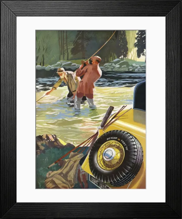 Framed Print : Dunlop Tyre Advert Framed Print : Dunlop Tyre Advert