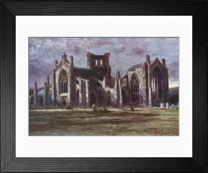 Framed Print : Melrose Abbey 1907 Framed Print : Melrose Abbey 1907