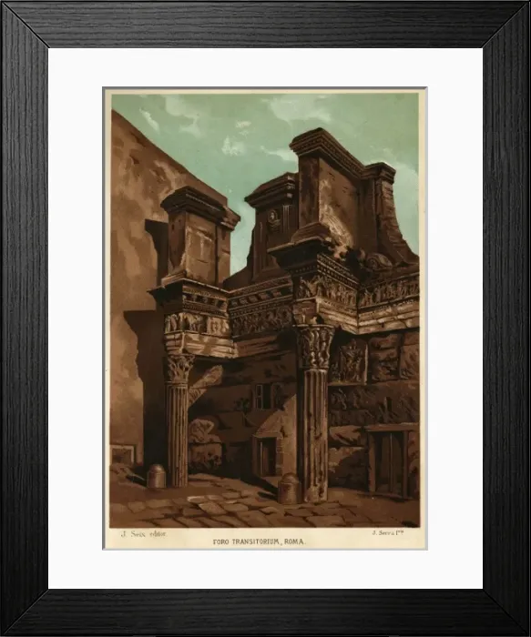 Framed Print : ROME / FORUM 1891 Framed Print : ROME / FORUM 1891