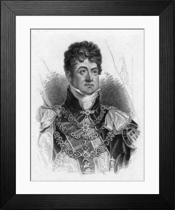 Framed Print : King George Iv / Anon 1822 Framed Print : King George Iv / Anon 1822