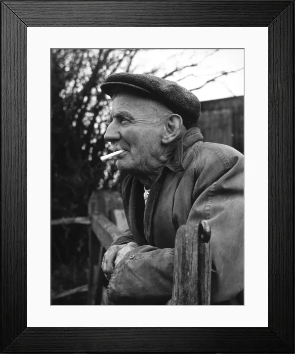 Framed Print : Elderly Farm Worker Framed Print : Elderly Farm Worker