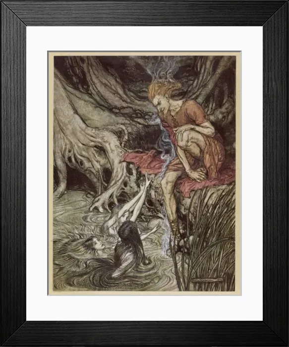 Framed Print : Rhinemaidens Tell Loge Framed Print : Rhinemaidens Tell Loge