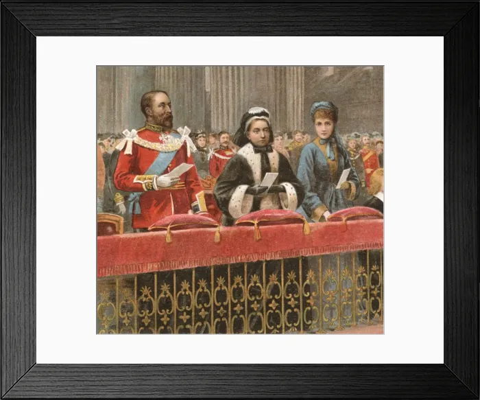 Framed Print : Edward Vii / Church 1870 Framed Print : Edward Vii / Church 1870