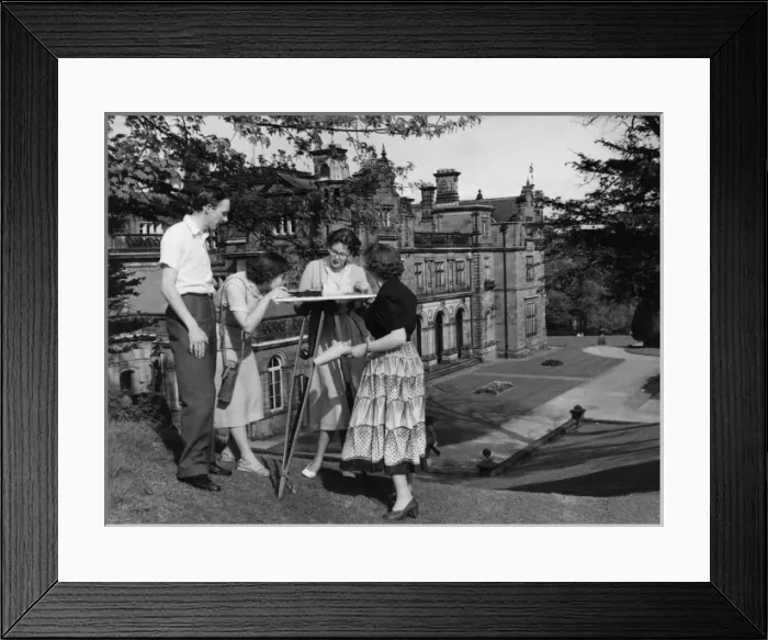 Framed Print : Keele Univ Outside 1950S Framed Print : Keele Univ Outside 1950S