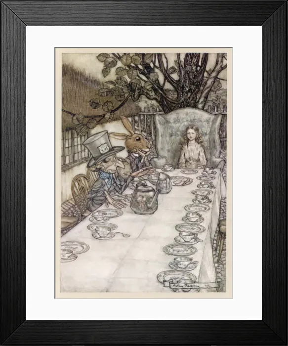 Framed Print : Alice: mad Tea Party Framed Print : Alice: mad Tea Party