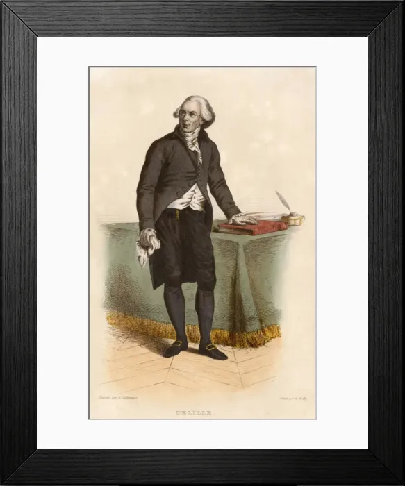 Framed Print : Jacques Delille Framed Print : Jacques Delille