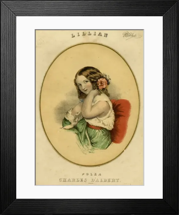 Framed Print : Female Type / Lillian 19C Framed Print : Female Type / Lillian 19C