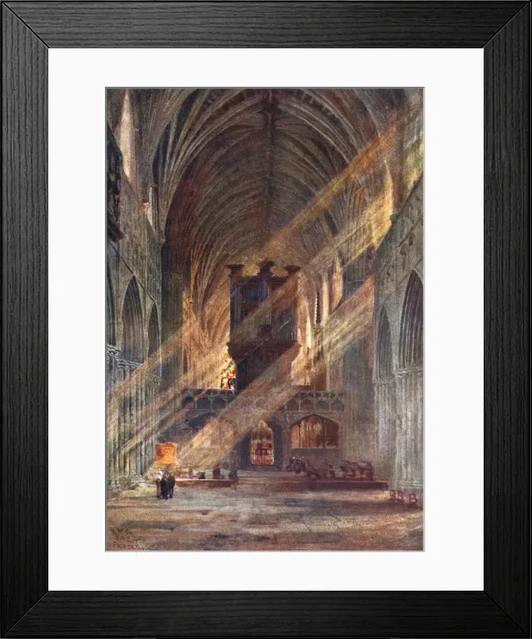 Framed Print : Exeter Cathedral / 1905 Framed Print : Exeter Cathedral / 1905