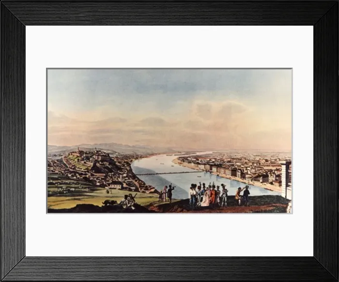 Framed Print : Hungary / Budapest 1838 Framed Print : Hungary / Budapest 1838