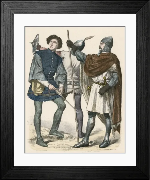 Framed Print : Italian Soldiers / 14th C Framed Print : Italian Soldiers / 14th C