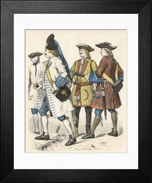 Framed Print : German Military 1738 Framed Print : German Military 1738