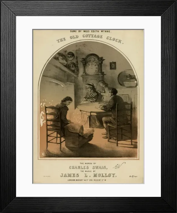 Framed Print : The Old Cottage Clock Framed Print : The Old Cottage Clock