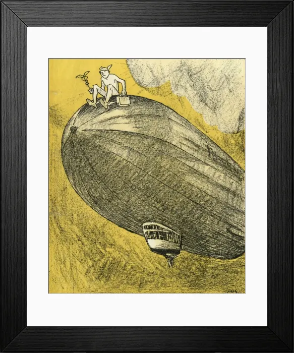 Framed Print : ZEPPELIN HINDENBURG Framed Print : ZEPPELIN HINDENBURG