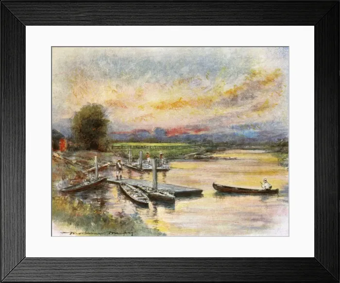 Framed Print : Oxford : Boathouse Framed Print : Oxford : Boathouse