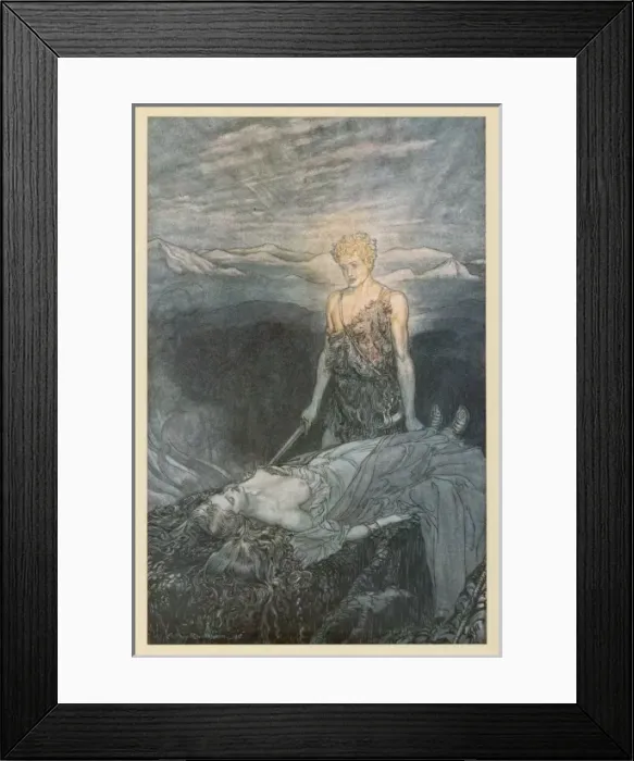 Framed Print : Siegfried & Brunnhilde Framed Print : Siegfried & Brunnhilde